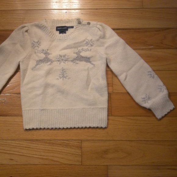 Ralph Lauren Hand Knit Ivory Reindeer Snowflake Sweater Ivory Wool Cashmere 5 - Picture 3 of 16